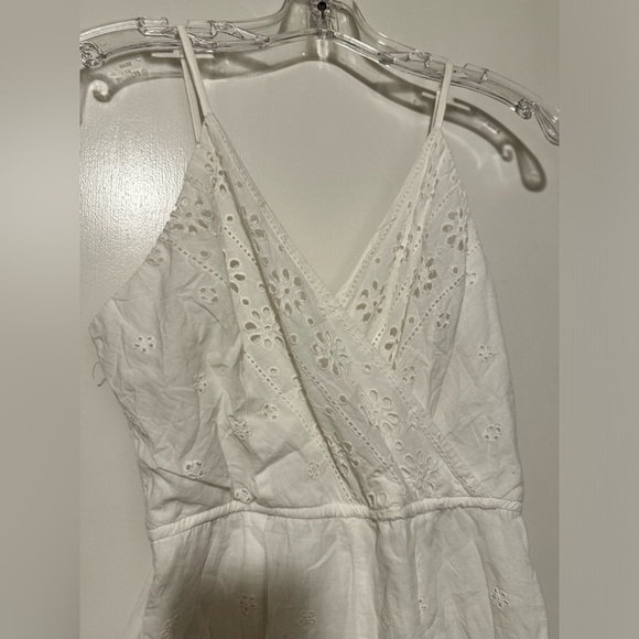 Japna White Eyelet Sleeveless Cotton Romper size S - Picture 3 of 9